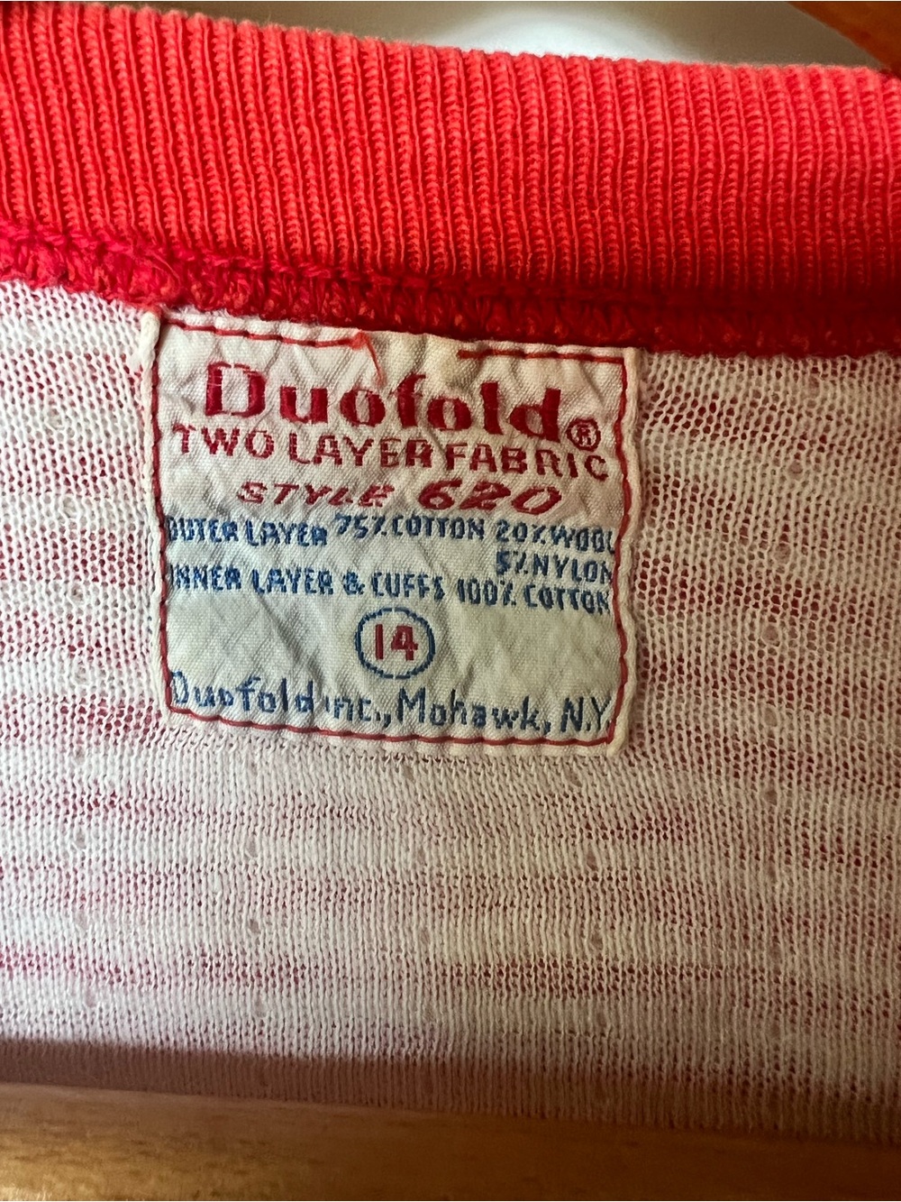 Vintage Kids' Red Layered Fabric Shirt